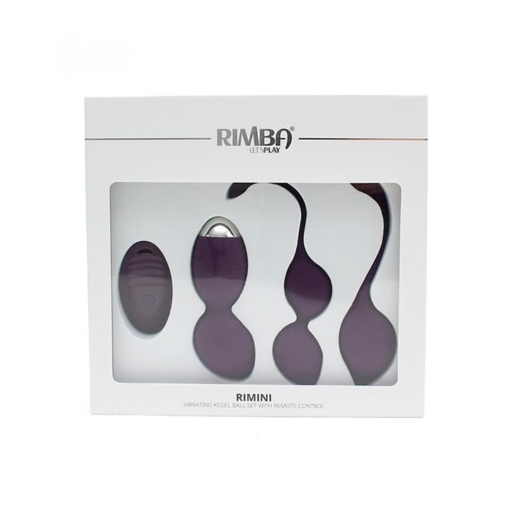 Vibrating Kegel Ball Set Remote Control Rimini Purple - R2556 - Teknashop Ltd