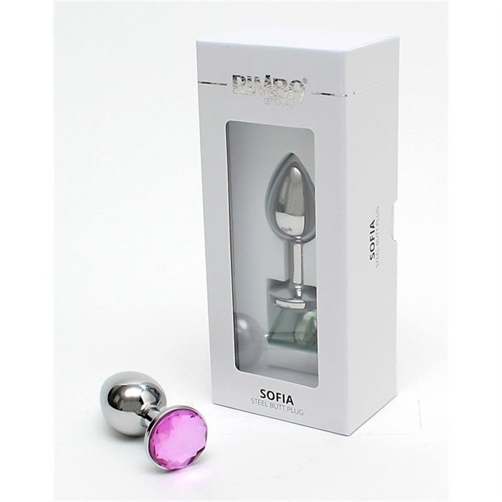 Metal Butt Plug Sofia Pink Jewel - R2560 - Teknashop Ltd