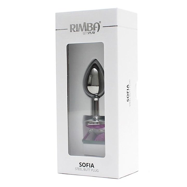 Metal Butt Plug Sofia Pink Jewel - R2560 - Teknashop Ltd