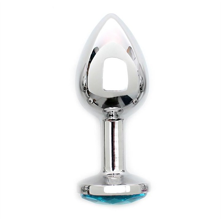 Metal Butt Plug Sofia Blue Jewel - R2559 - Teknashop Ltd