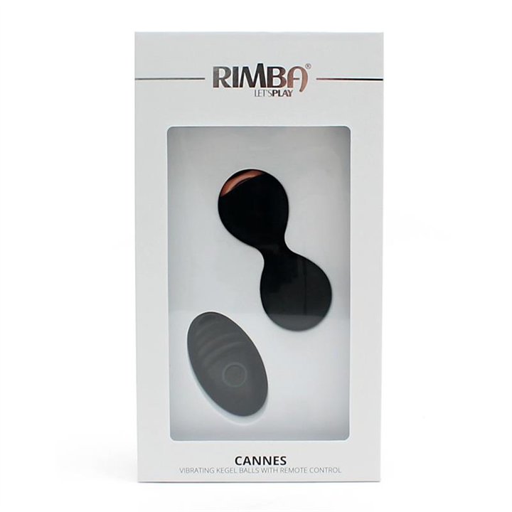 Vibrating Kegel Balls with Remote Control Cannes Black - R2545 - Teknashop Ltd