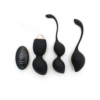 Vibrating Kegel Ball Set Rimini Black - R2555 - Teknashop Ltd