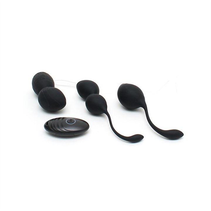 Vibrating Kegel Ball Set Rimini Black - R2555 - Teknashop Ltd
