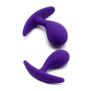 Set of 2 Anatomic Butt Plugs Copenhagen Purple - R2531 - Teknashop Ltd