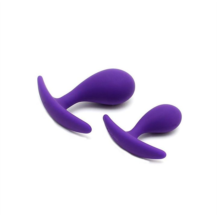 Set of 2 Anatomic Butt Plugs Copenhagen Purple - R2531 - Teknashop Ltd