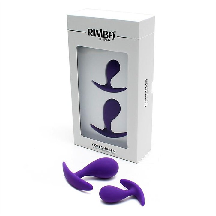 Set of 2 Anatomic Butt Plugs Copenhagen Purple - R2531 - Teknashop Ltd