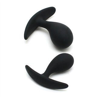 Set of 2 Anatomic Butt Plug Copenhagen Black - R2530 - Teknashop Ltd