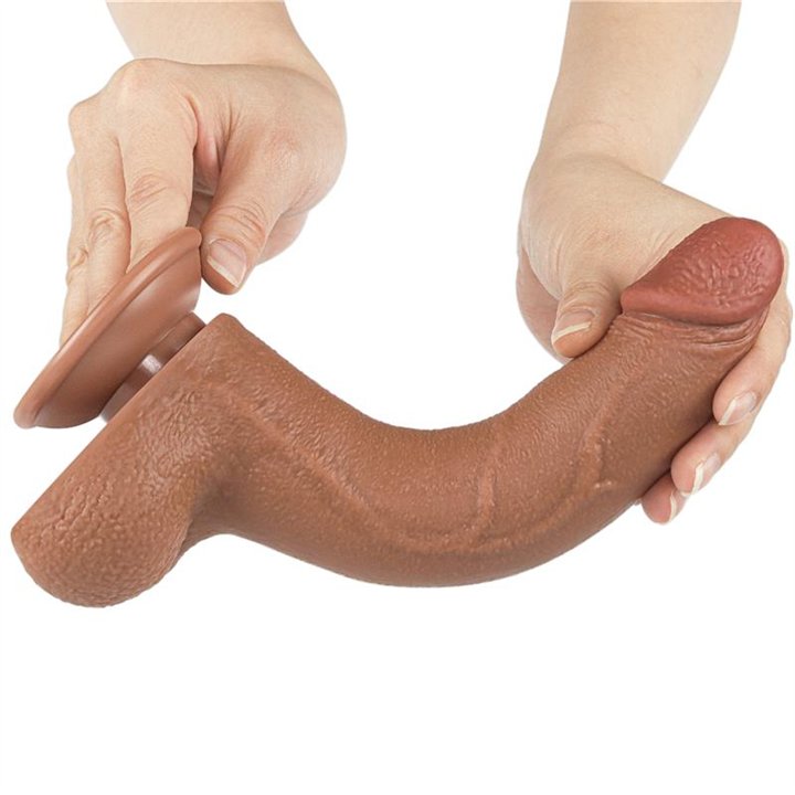 Dildo Sliding Skin 8.5 Brown - LO-LV317308 - Teknashop Ltd