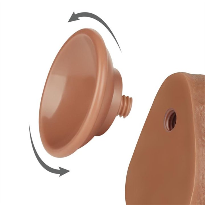 Dildo Sliding Skin 8.5 Brown - LO-LV317308 - Teknashop Ltd