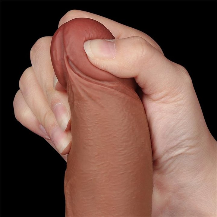 Dildo Sliding Skin 8.5 Brown - LO-LV317308 - Teknashop Ltd