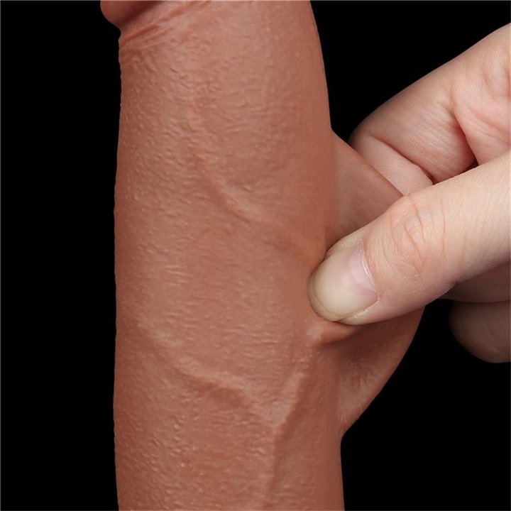 Dildo Sliding Skin 8.5 Brown - LO-LV317308 - Teknashop Ltd