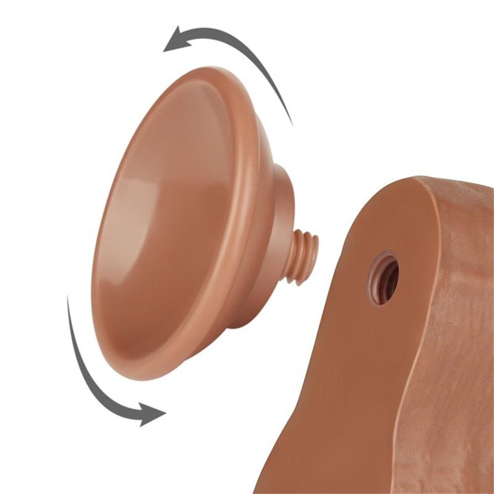 Dildo Sliding Skin 8.5 Brown - LO-LV317309 - Teknashop Ltd