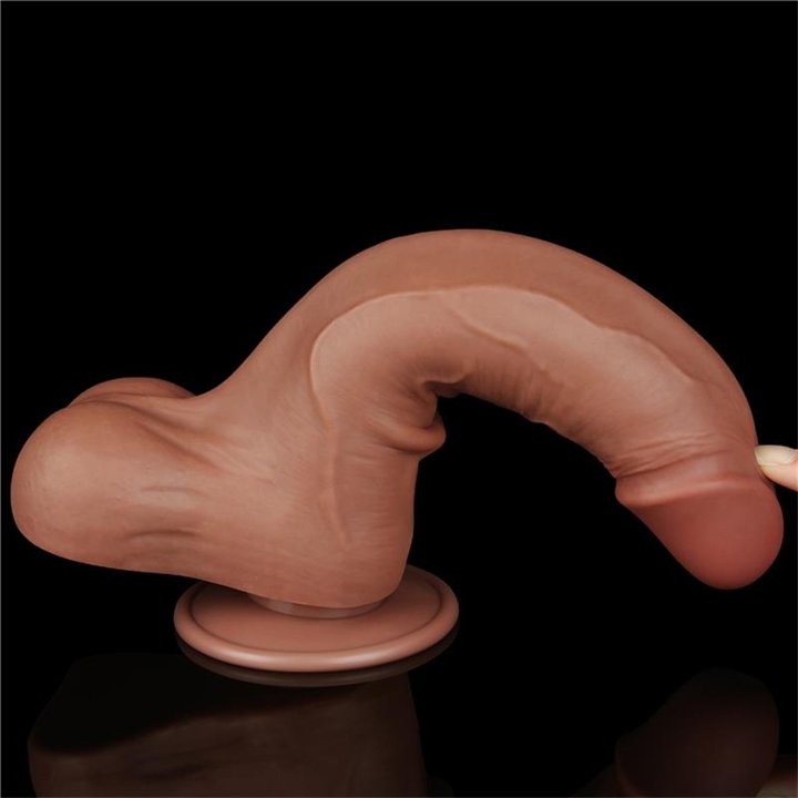 Dildo Sliding Skin 8.5 Brown - LO-LV317309 - Teknashop Ltd