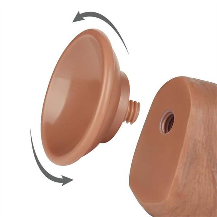 Dildo Sliding Skin 8 Brown - LO-LV317307 - Teknashop Ltd