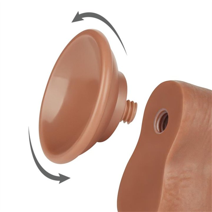 Dildo Sliding Skin 8 Brown - LO-LV317305 - Teknashop Ltd