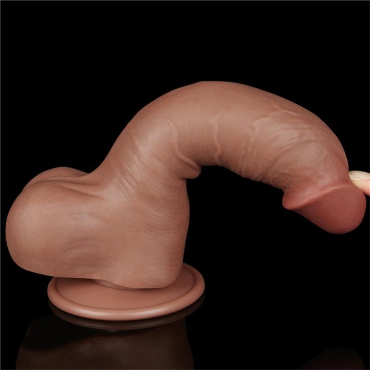 Dildo Sliding Skin 8 Brown - LO-LV317305 - Teknashop Ltd