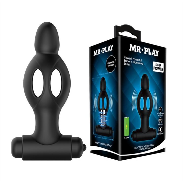 Vibrating Anal Plug - BI-210214-MR - Teknashop Ltd