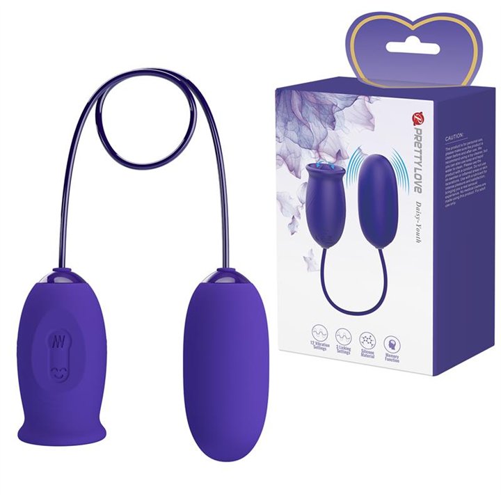 Daisy Youth Egg Vibrator and licking tongue - BI-014749L - Teknashop Ltd