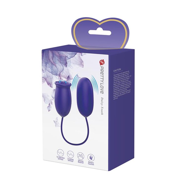Daisy Youth Egg Vibrator and licking tongue - BI-014749L - Teknashop Ltd