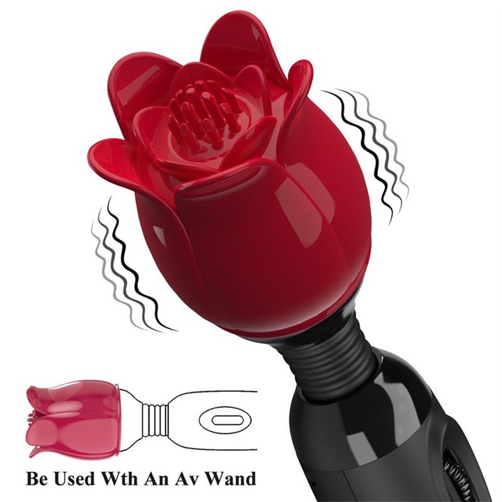 Flower Wand Power Wand Massager Head Red - BI-300005-1 - Teknashop Ltd