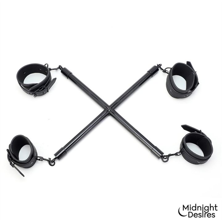 Rigid Crossed Bar with Cuffs - MD-068 - Teknashop Ltd