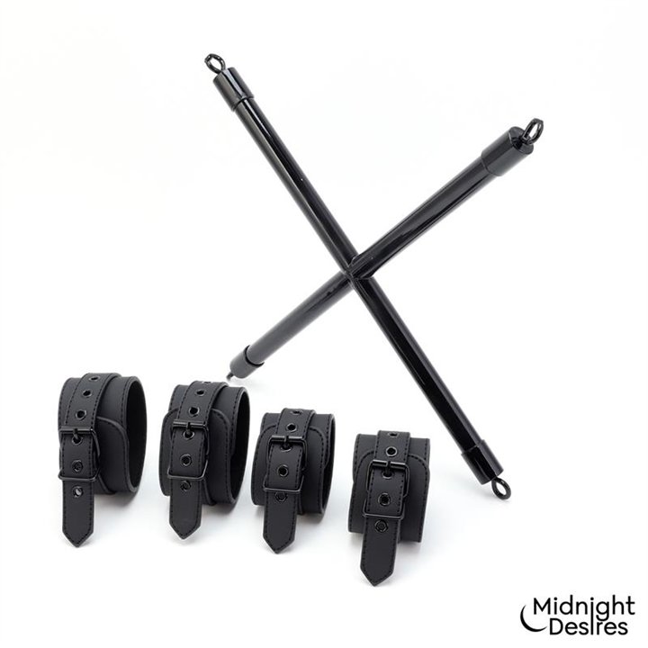 Rigid Crossed Bar with Cuffs - MD-068 - Teknashop Ltd