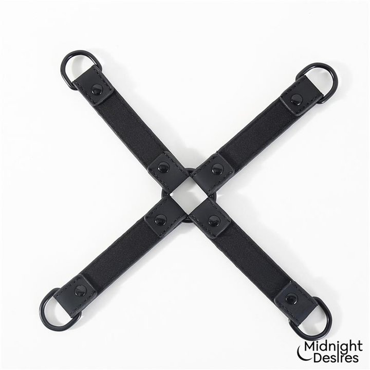 Hogtie Cross Bar Hand and Ankle Cuffs - MD-055 - Teknashop Ltd