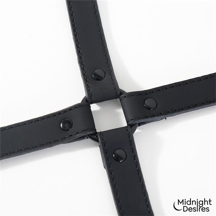 Hogtie Cross Bar Hand and Ankle Cuffs - MD-055 - Teknashop Ltd