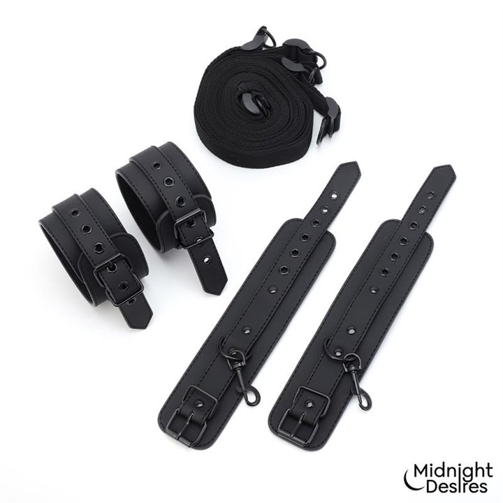 Under Mattress Set with Wrist & Ankle Cuffs Cl.24 - MD-066 - Teknashop Ltd