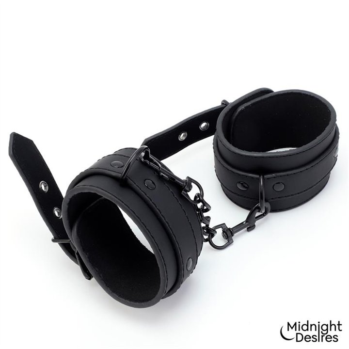 Restraint Set with Collar with Leash and Cuffs - MD-065 - Teknashop Ltd