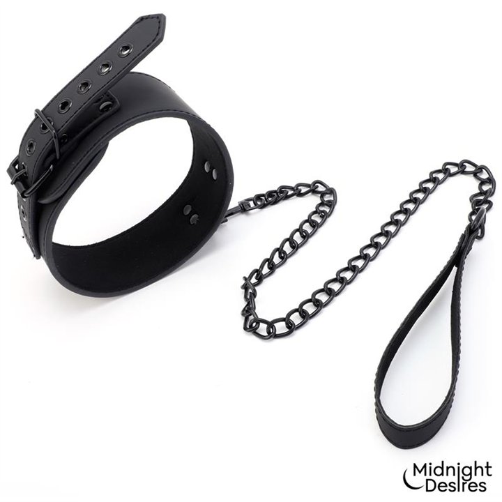 Restraint Set with Collar with Leash and Cuffs - MD-065 - Teknashop Ltd