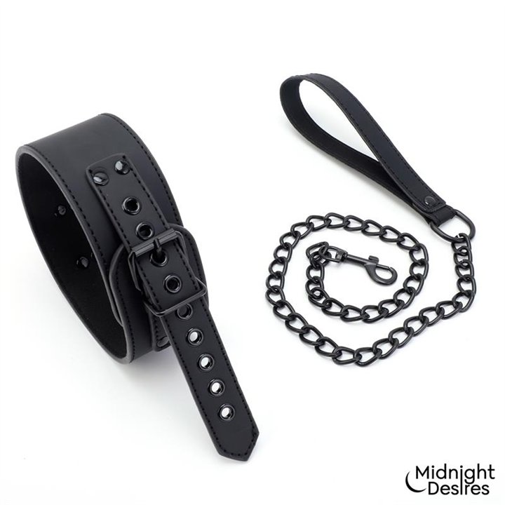 Restraint Set with Collar with Leash and Cuffs - MD-065 - Teknashop Ltd