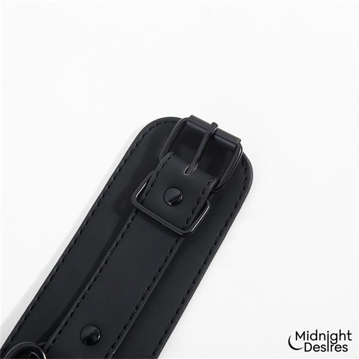 Restraint Set with Collar with Leash and Cuffs - MD-065 - Teknashop Ltd