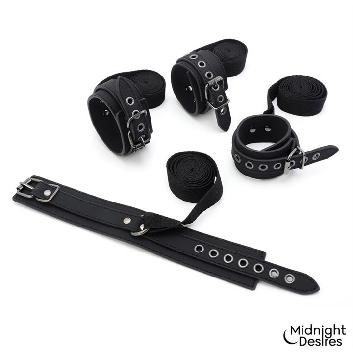 Bondage Set with Blindfold, Feather Tickle and Cuffs - MD-067 - Teknashop Ltd