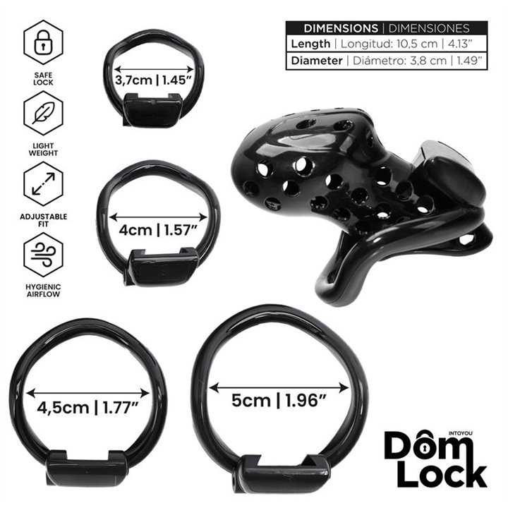 Convict Chastity Cage with Internal Lock - DL-094 - Teknashop Ltd
