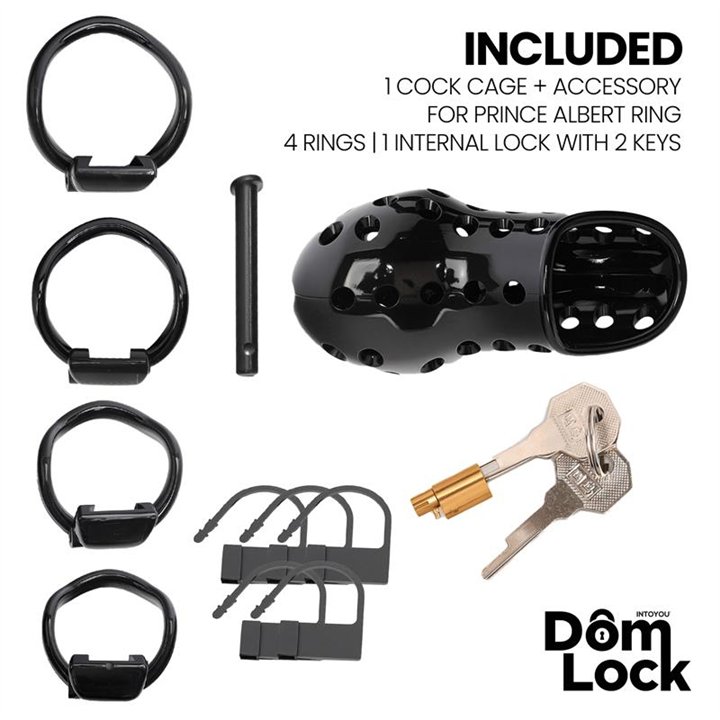 Convict Chastity Cage with Internal Lock - DL-094 - Teknashop Ltd
