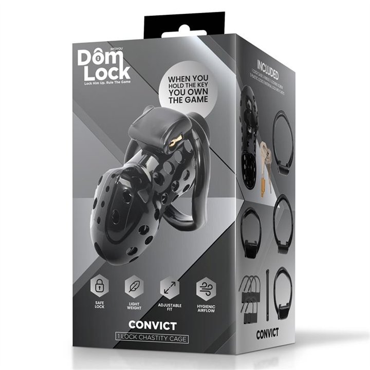Convict Chastity Cage with Internal Lock - DL-094 - Teknashop Ltd
