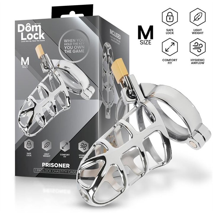 Prisoner Chastity Cage Size M - DL-082 - Teknashop Ltd