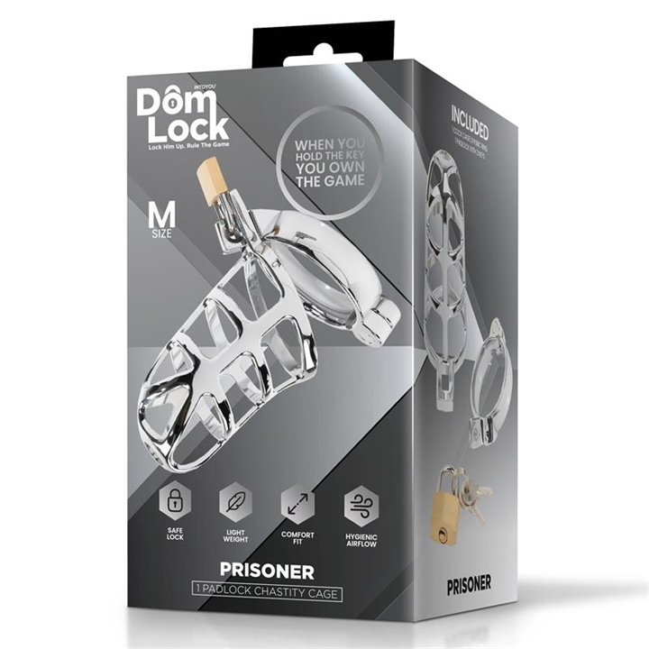 Prisoner Chastity Cage Size M - DL-082 - Teknashop Ltd