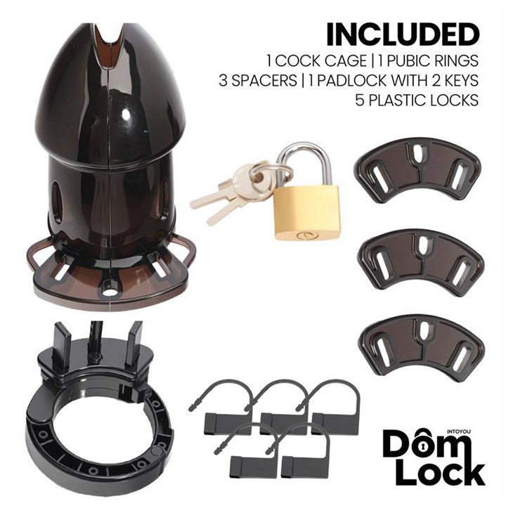 Cell Chastity Cage with Spacers - DL-089 - Teknashop Ltd