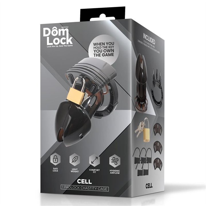 Cell Chastity Cage with Spacers - DL-089 - Teknashop Ltd