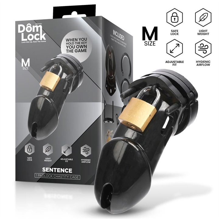 Sentence Chastity Cage Size M - DL-092 - Teknashop Ltd
