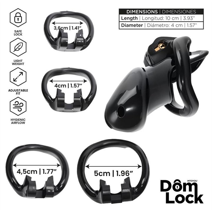Closure Chastity Cage with Internal Lock - DL-087 - Teknashop Ltd