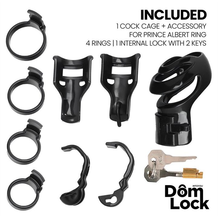 Detention Chastity Cage with Accessory for Prince Albert - DL-095 - Teknashop Ltd