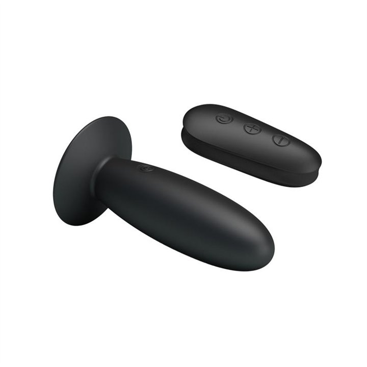 Vibrating Butt Plug with Remote control USB - BI-040045W-MR - Teknashop Ltd