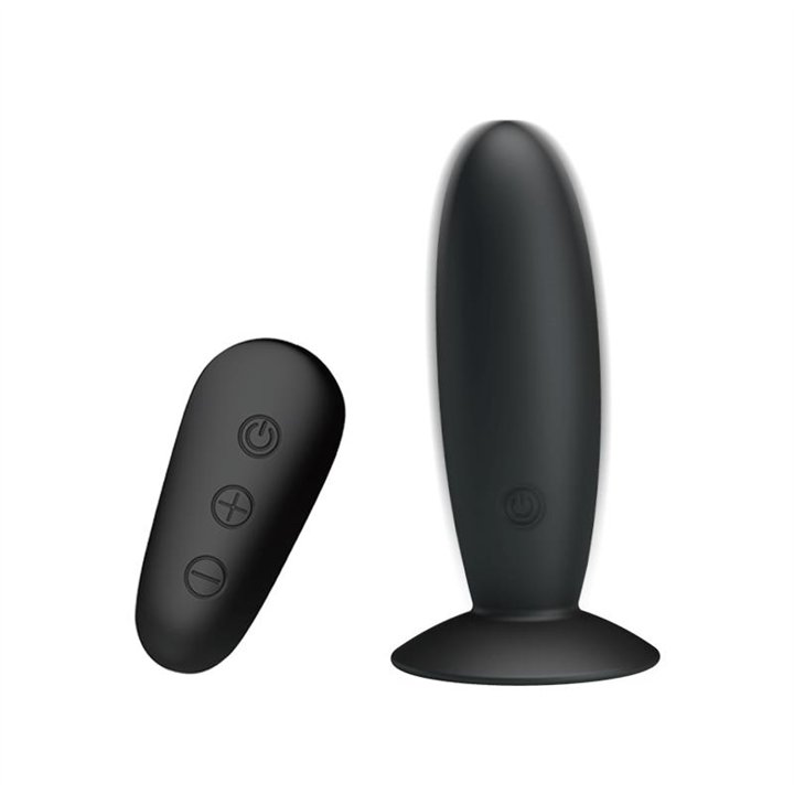 Vibrating Butt Plug with Remote control USB - BI-040045W-MR - Teknashop Ltd