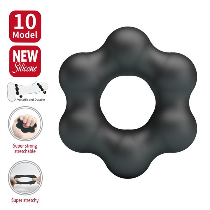 Clauzell Cock Ring Silicone Mod 10 - BI-210352 - Teknashop Ltd