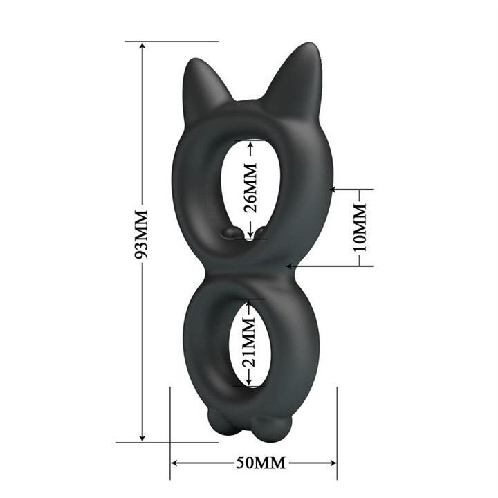 Toran Double Penis Ring Mod 20 - BI-210365 - Teknashop Ltd