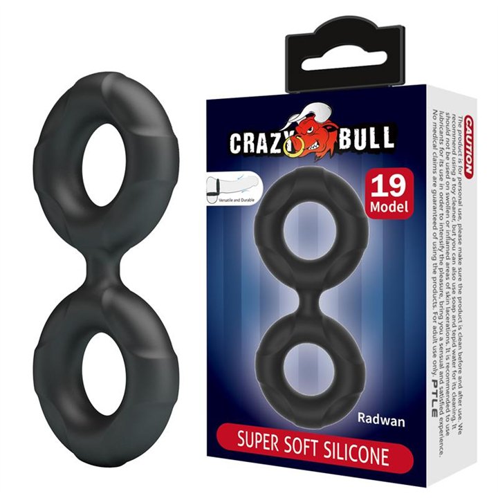 Radwan Double Cock Ring Silicone Mod 19 - BI-210364 - Teknashop Ltd