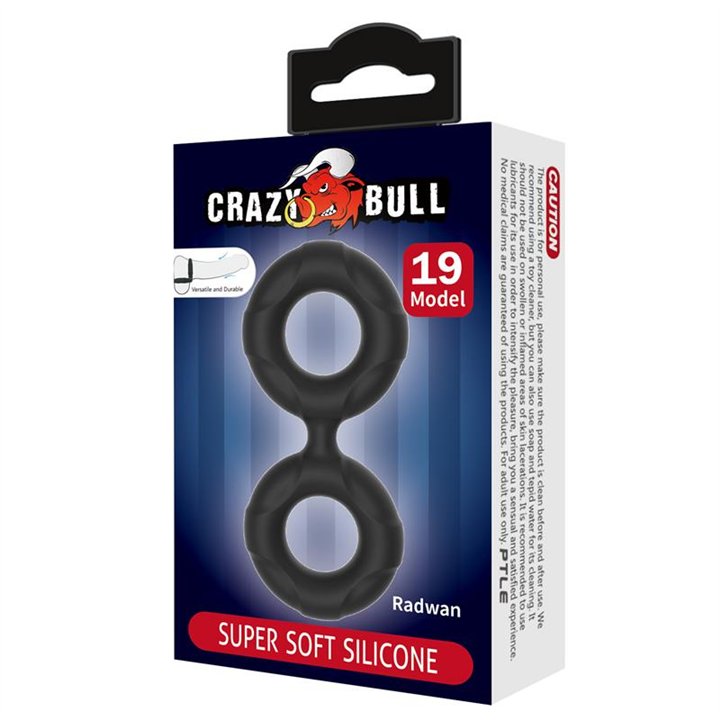Radwan Double Cock Ring Silicone Mod 19 - BI-210364 - Teknashop Ltd